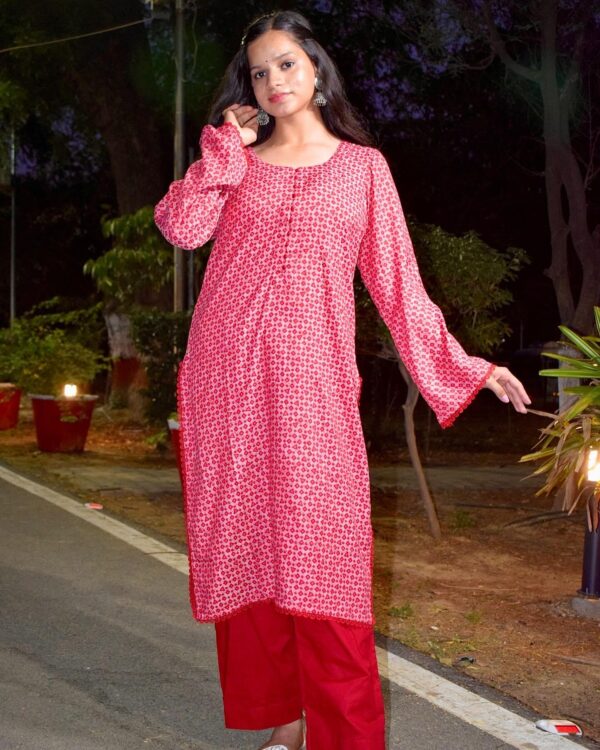 Red dotted co-ord set