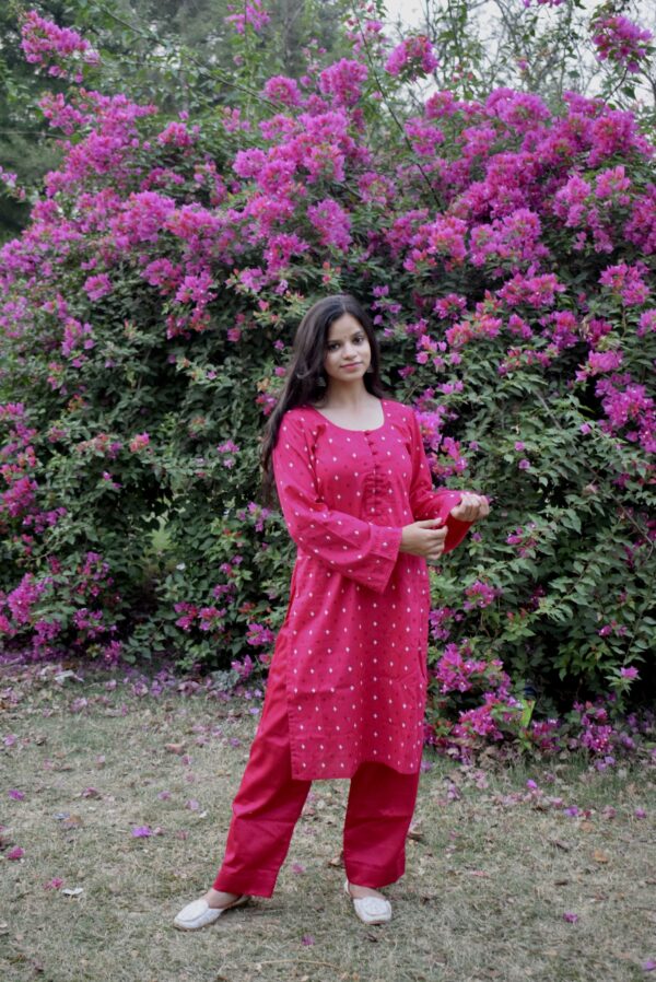 Printed Magenta Co-Ord Set